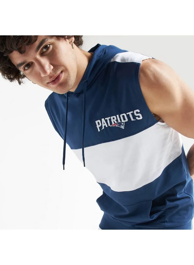 Splash FAV New England Patriots NFL League Sleeveless Hooded T-shirt