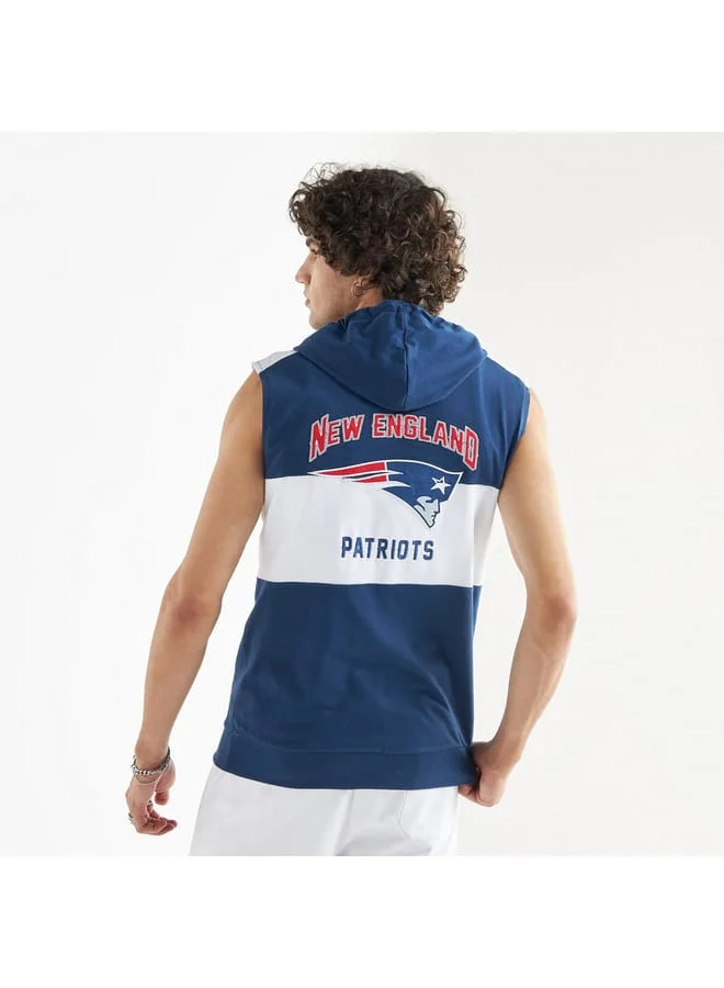 Splash FAV New England Patriots NFL League Sleeveless Hooded T-shirt