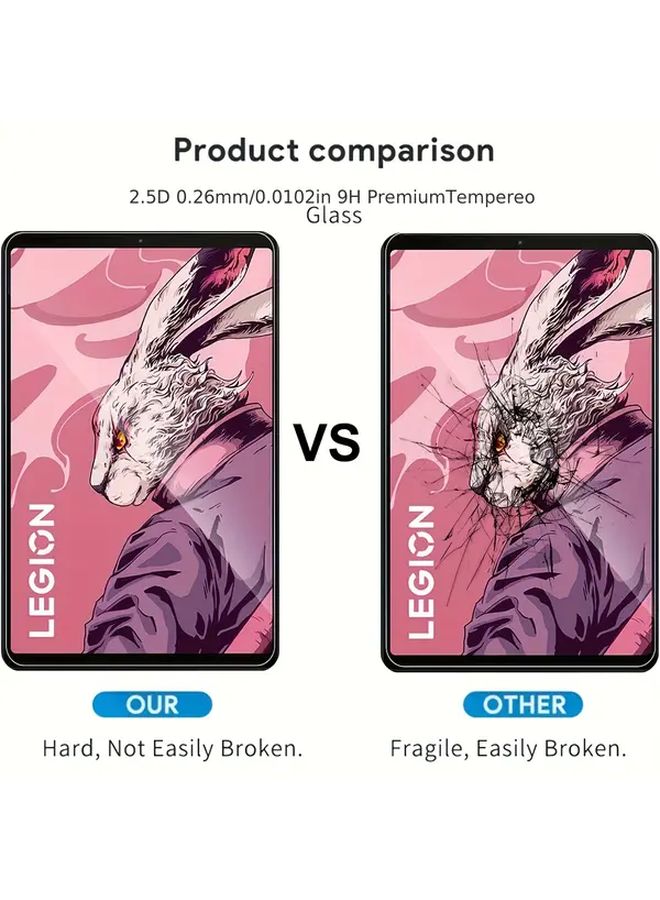 GEJEFA Tempered Glass Screen Protector 9H Hardness for Legion Y700 Gen 4 Tablet 2 Pack - Image 4
