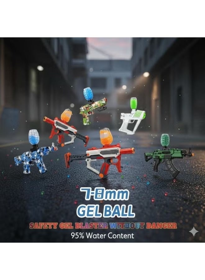 ذخيرة مسدسات الجل - 50,000 كرة جل مائية - آمنة، غير سامة، مقاس 7-8 مم - متوافقة مع معظم مسدسات الجل - بوليمر عالي الامتصاص - مثالية للعب التكتيكي في الهواء الطلق - جاهزة للاستخدام الفوري - Image 5