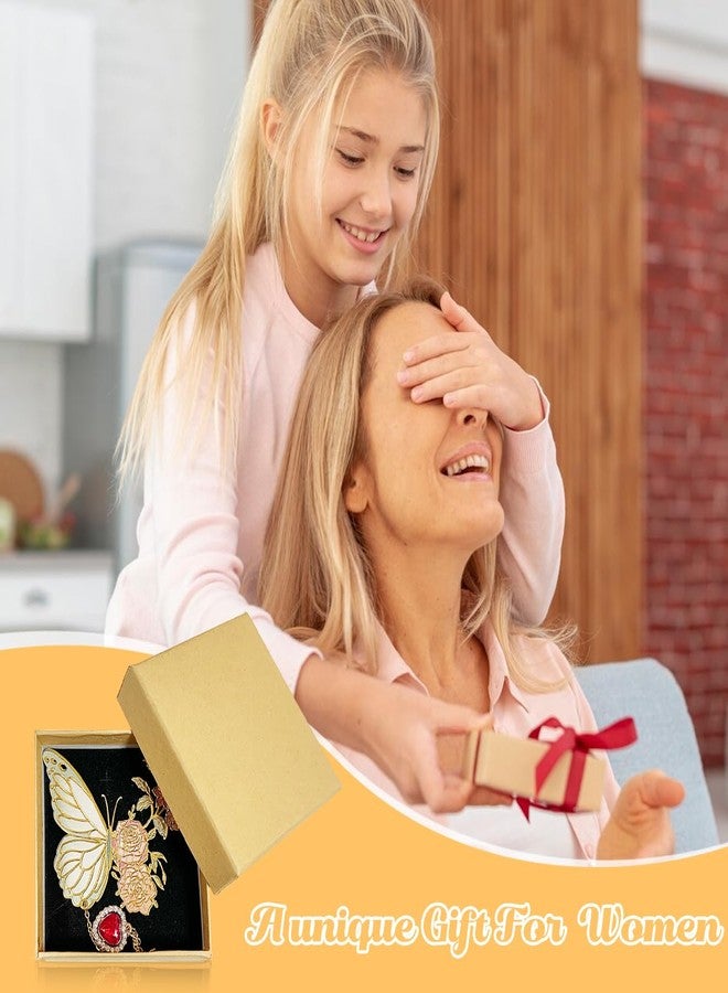 كلايماتي فاصل كتب معدني على شكل فراشة من Climberty® مع سلسلة على شكل قلب أحمر، فاصل كتب معدني لطيف ومرح، هدايا مميزة لمحبي الكتب من النساء، هدية مثالية لعيد الحب، عيد الأم، عيد الميلاد، رأس السنة، وأعياد الميلاد - Image 5