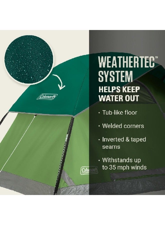كولمان 2155648 كولمان صن دوم خيمة للتخييم الخارجي 6 أشخاص سبروس جرين 10 x 10 قدم - Image 3