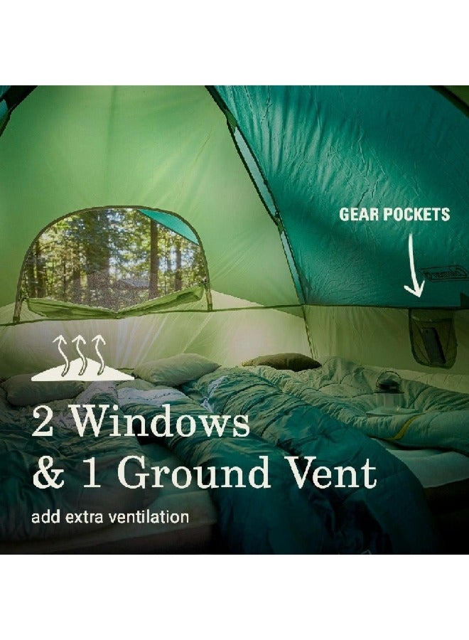 كولمان 2155648 كولمان صن دوم خيمة للتخييم الخارجي 6 أشخاص سبروس جرين 10 x 10 قدم - Image 4