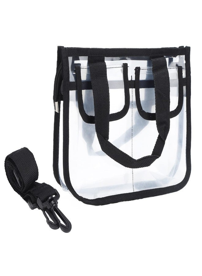 FUZHUI Heavy Duty Clear Travel Toiletry Makeup Bags - Versatile EVA Transparent Toiletry Bag, Cosmetic Bag Waterproof Transparent Travel Makeup Toiletry Organizer Bag with Zipper and Handle - Image 1