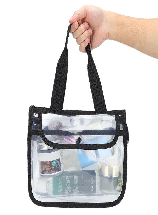 FUZHUI Heavy Duty Clear Travel Toiletry Makeup Bags - Versatile EVA Transparent Toiletry Bag, Cosmetic Bag Waterproof Transparent Travel Makeup Toiletry Organizer Bag with Zipper and Handle - Image 5