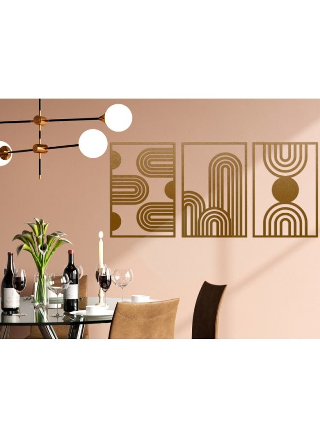Home Gallery Abstract Arches Wood Wall Art Set - Image 3