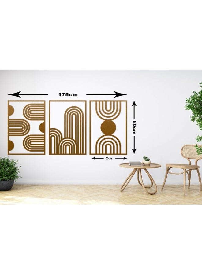 Home Gallery Abstract Arches Wood Wall Art Set - Image 4