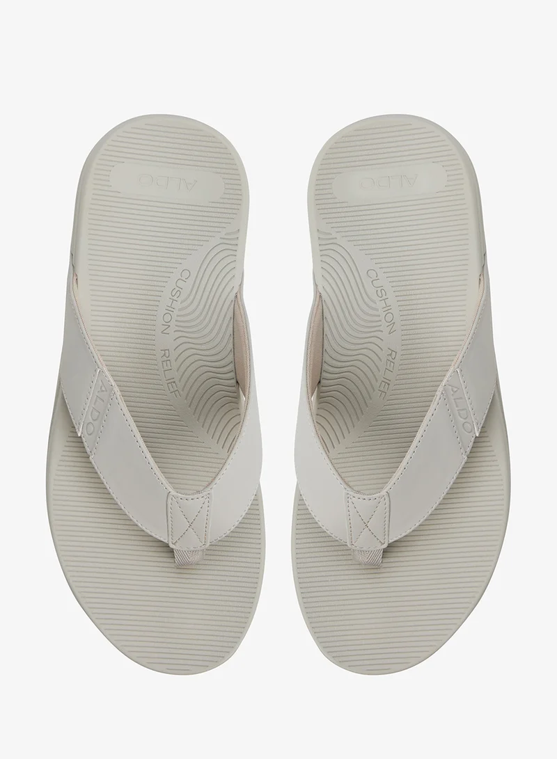 ALDO LIGHT GREY Thong Slides Filp Flops for Men | Best Price UAE