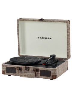 Crosley Crosley CR8005F-HA Cruiser Plus Vintage 3-Speed Bluetooth in/Out Suitcase Vinyl Record Player Turntable Havana  - Image 1