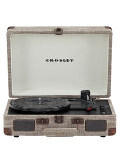 Crosley Crosley CR8005F-HA Cruiser Plus Vintage 3-Speed Bluetooth in/Out Suitcase Vinyl Record Player Turntable Havana  - Image 4