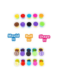 RATNA'S RATNA'S Super Dough 10 in 1 Kit. Soft & Smooth Dough Makes Molding Easy & Fun. 10 TUBS of Dough & 8 Big Superior Moulds(320 Grams Dough)  - Image 5