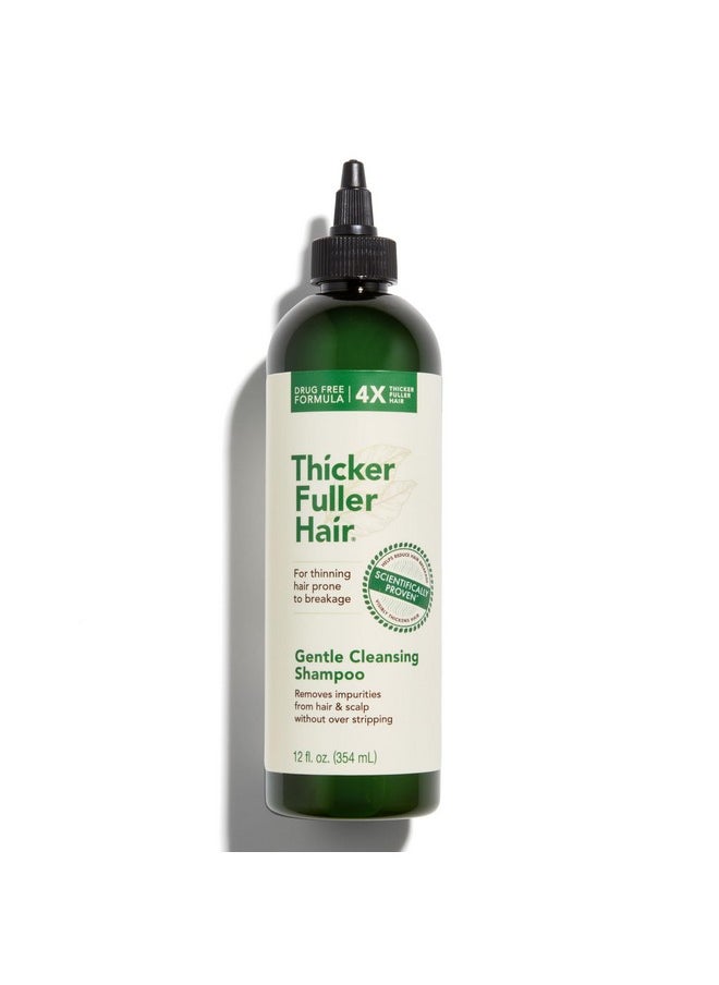 Thicker Fuller Hair Thicker Fuller Hair Gentle Cleansing Shampoo - Hair Thickening, Clarifying Shampoo - Lightweight, Gentle Shampoo Formula - Natural Ingredients - 12 oz  - Image 1