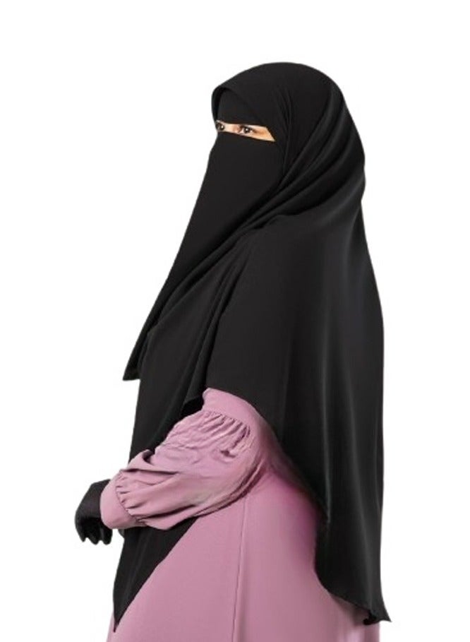 Risala 3-piece Malaysian niqab - high-quality Saudi chiffon - Image 2