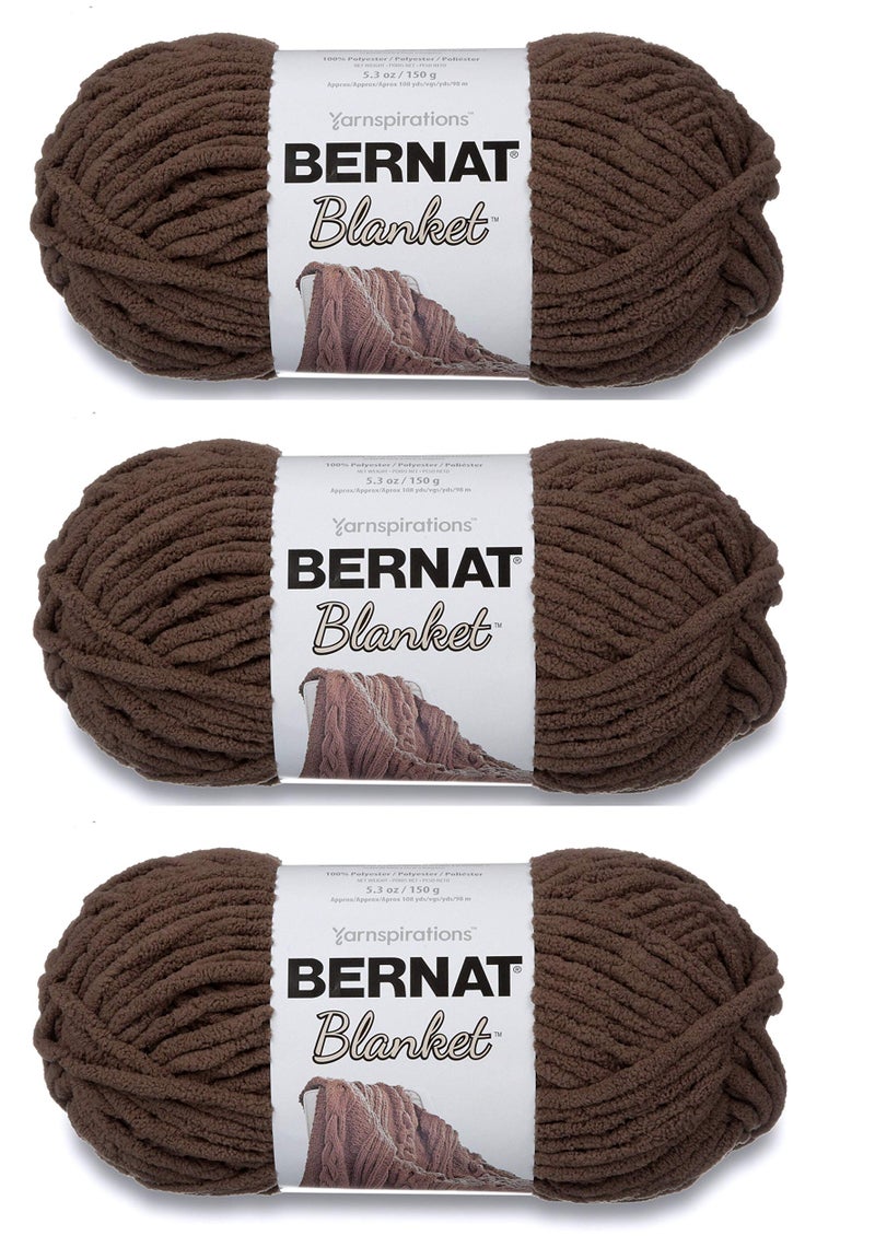 Bernat Blanket Yarn 3Pack Taupe 16120029