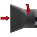 GAMMA+ 3500 Professional Salon Tourmaline Ionic Hair Dryer, 2 Nozzles, 6 Heat Settings, Black - Image 3