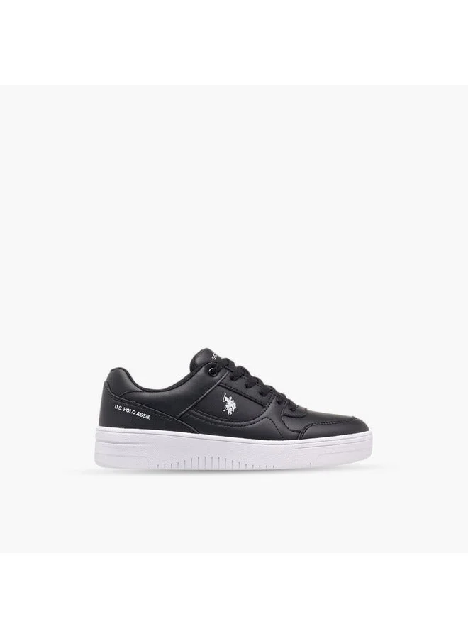 Women's Logo Detail Sneakers with Lace-Up Closure