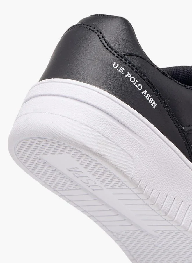 U.S. Polo Assn. Women's Logo Detail Sneakers with Lace-Up Closure