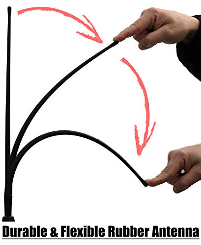 VOTEX - 13 Inch All-Terrain Flexible Rubber Antenna Accessories - Spring Steel Internal Core - Image 2