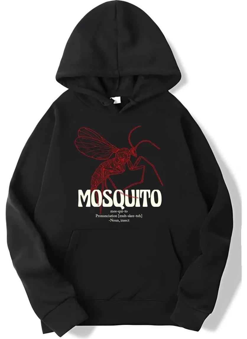 بي ار زد كولكشن Oversize Red Mosquito Hoodie