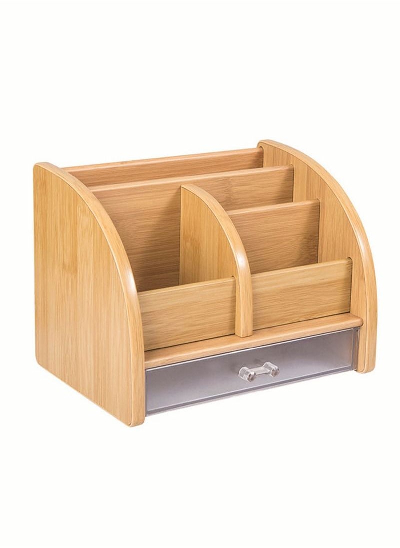 Kidle Wooden Pen Holder Desktop Storage Box Office Stationery Storage Organizer 