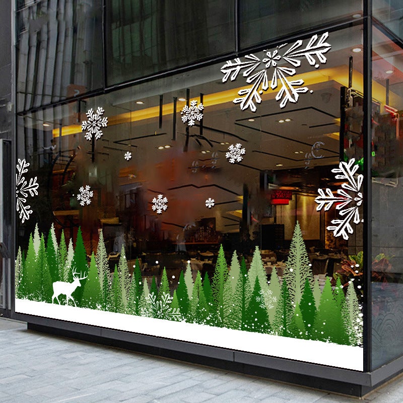 2026 New Year'S Day Christmas Decoration Stickers Window Grilles Glass Showcase Layout Window Stickers Electrostatic Door Stickers Wall Stickers - Image 2