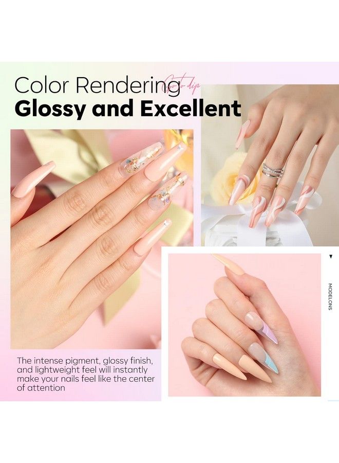 modelones طلاء أظافر جل 15 مل لون وردي ناعم بارد لون خوخي فاتح طلاء أظافر قابل للإزالة مصباح أظافر فن الأظافر مانكير دي آي واي صالون هدية للنساء والفتيات - Image 3