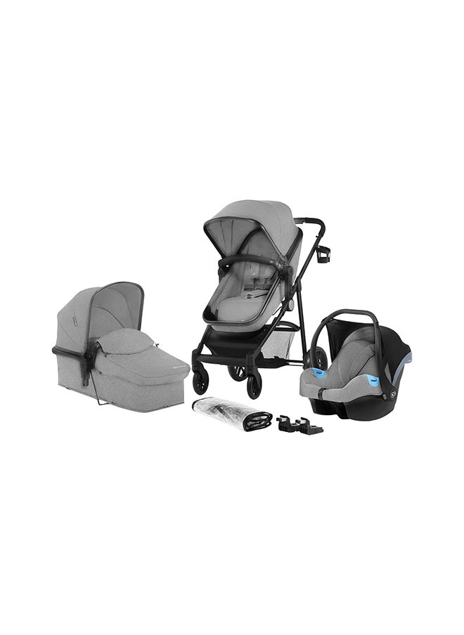 Kinderkraft - Juli 3 - In - 1 Travel System - Grey - Image 1