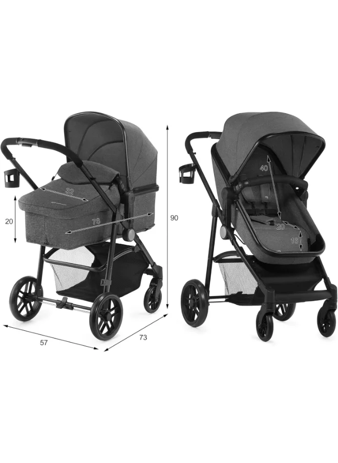 Kinderkraft Juli 3 - In - 1 Travel System - Grey