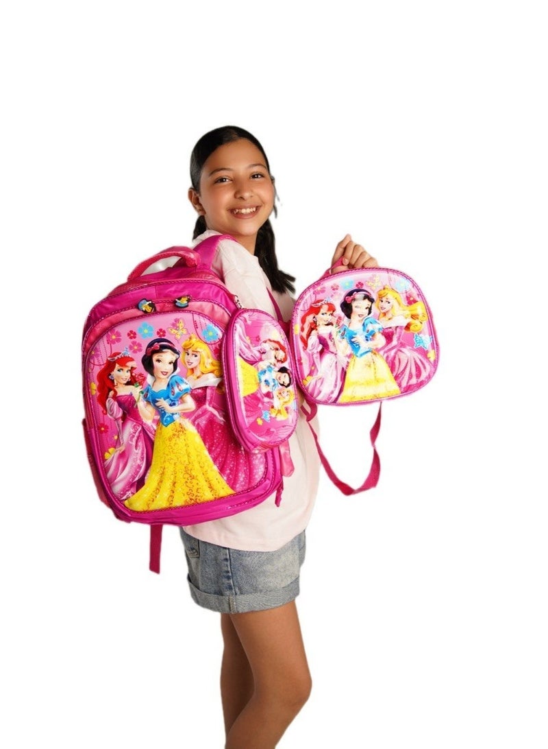 3-piece children's school backpack set with lunch bag and pencil case | 3D design, school bag, includes pencil case, stroller compatible and trolley-ready*16* - Image 3