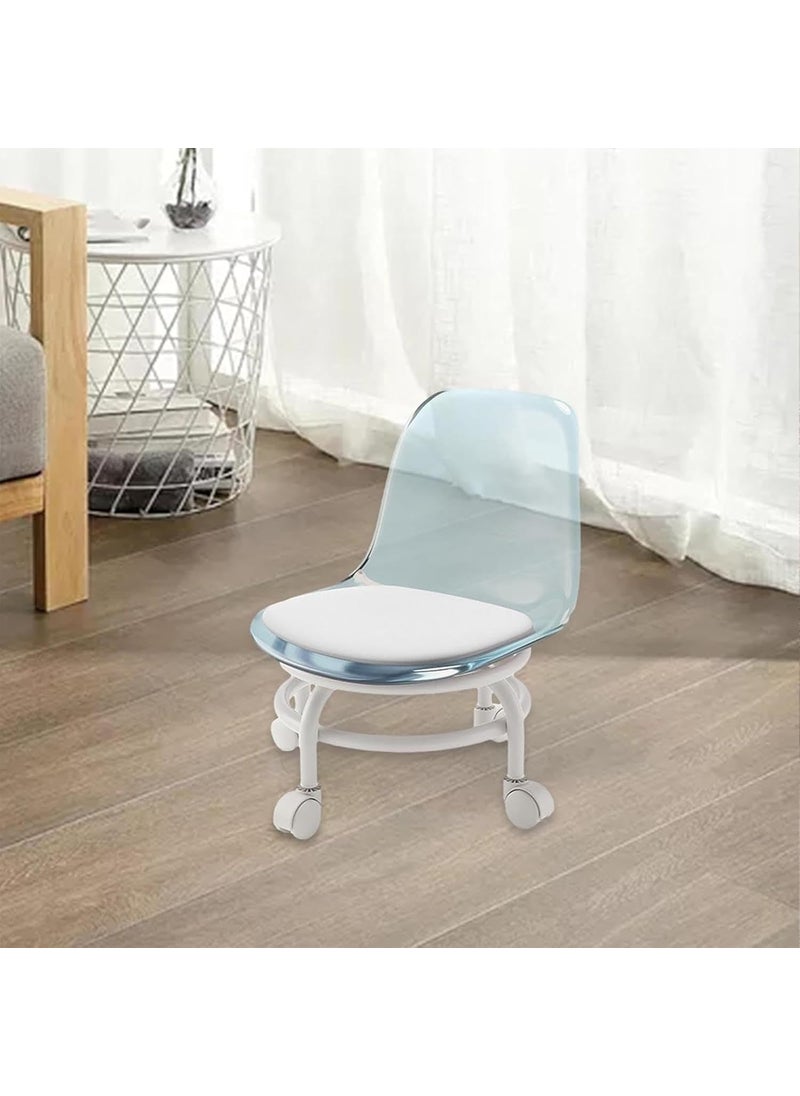 Drumstone - Drumstone (Exclusively 𝟭𝟬+𝟱 Year Warranty) 360° Swivel Mini Rolling Stool with Wheels for Garage & Workshop, Low-Height Roller Seat with Heavy-Duty Build for Easy & Comfort - Image 1