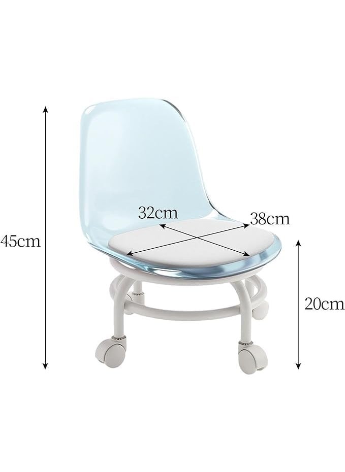 Drumstone - Drumstone (Exclusively 𝟭𝟬+𝟱 Year Warranty) 360° Swivel Mini Rolling Stool with Wheels for Garage & Workshop, Low-Height Roller Seat with Heavy-Duty Build for Easy & Comfort - Image 1