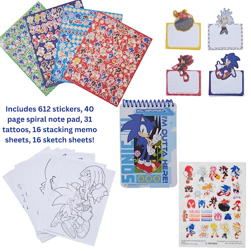 Innovative Designs Sonic The Hedgehog Creativity Fun Kids Art Set for Coloring, Painting, and Crafts - Image 4