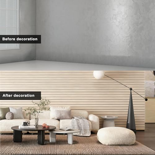 NAMAII 3D Wall Panels Peel and Stick – 15.74"x118" PVC Faux Wood Grain Texture, Self Adhesive Waterproof Wall Covering, DIY Accent Wall, Sofa Background Backsplash & Modern Home Decor, Covers 12.9 sq.ft - Image 3