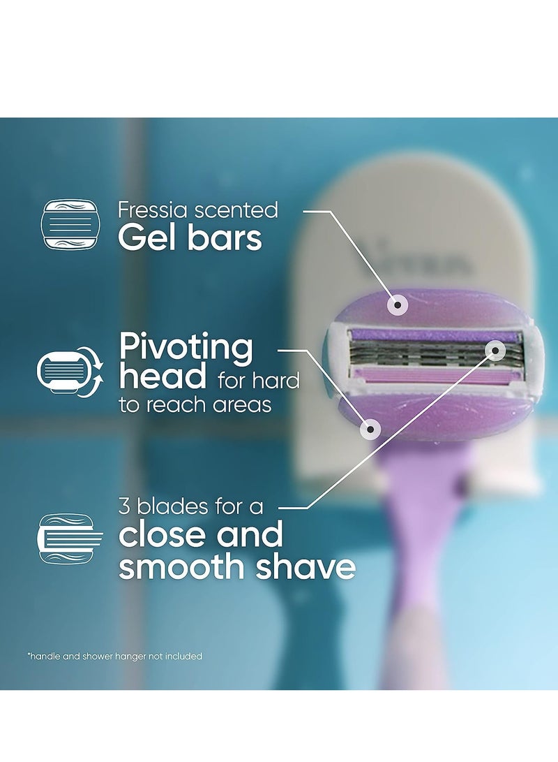 Gillette Venus ComfortGlide Freesia Women's Razor Refills, 4 Refills - Image 3
