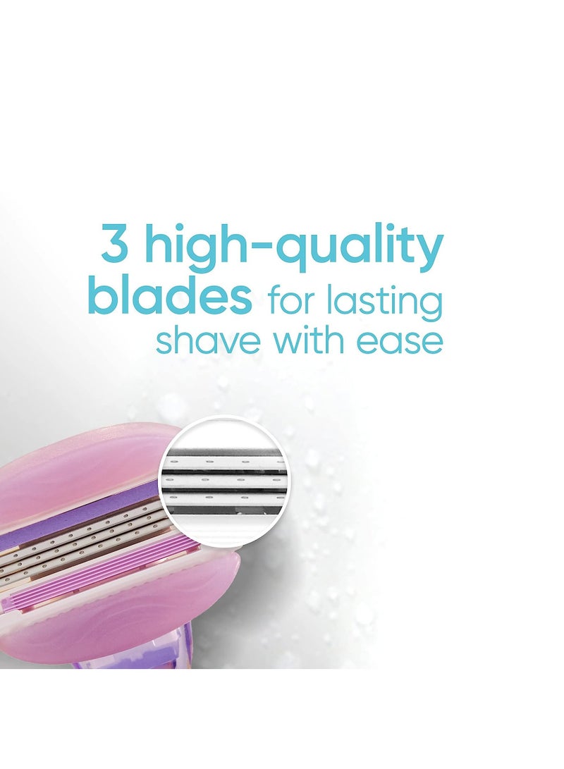 Gillette Venus ComfortGlide Freesia Women's Razor Refills, 4 Refills - Image 4