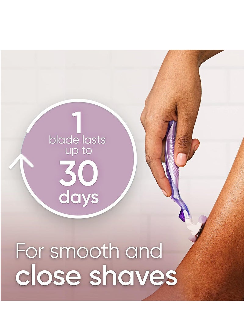 Gillette Venus ComfortGlide Freesia Women's Razor Refills, 4 Refills - Image 5