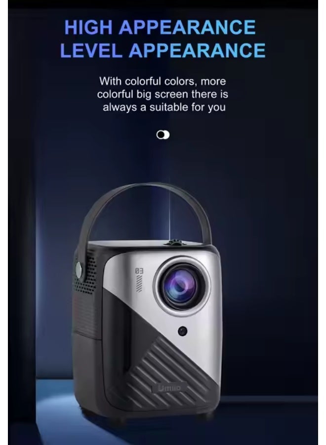 Umiio Q3 Pro Smart Projector 4K Resolution WiFi & Bluetooth Portable Home Theater Dual Wireless Game Controllers Keystone Correction 50"-150" Screen - Image 5