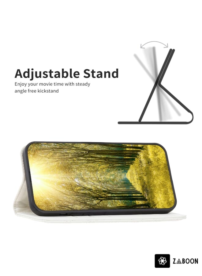 Zaboon Protective Case For OPPO A76 4G / A36 4G / K10 4G / Realme 9i Diamond Lattice Magnetic Leather Flip - Image 4