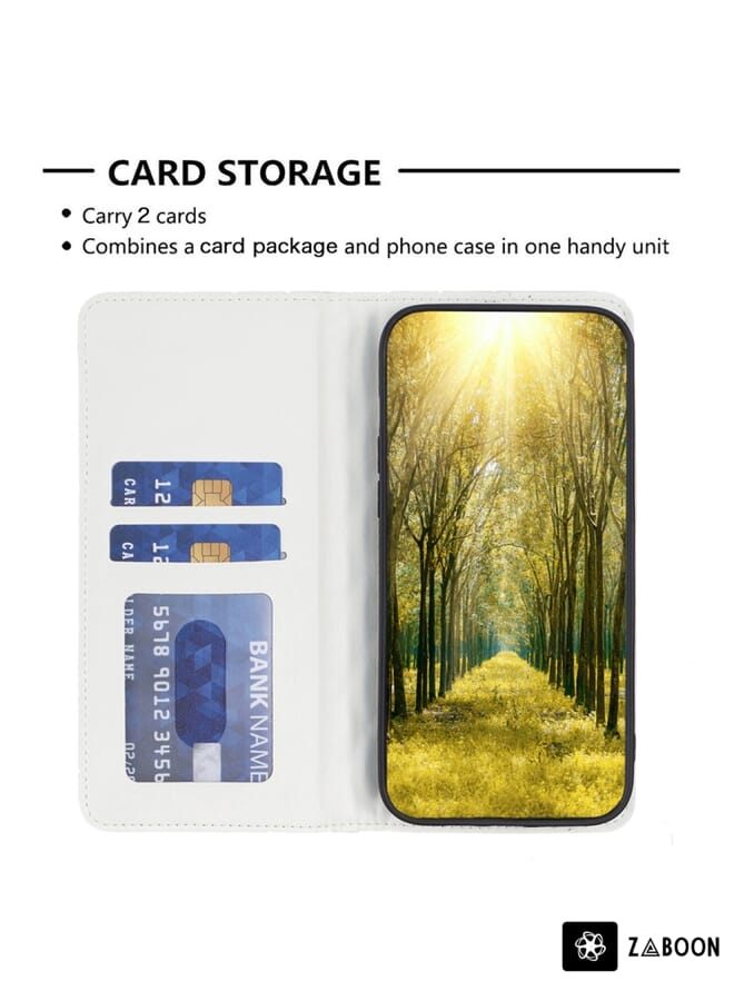 Zaboon Protective Case For OPPO A76 4G / A36 4G / K10 4G / Realme 9i Diamond Lattice Magnetic Leather Flip - Image 5