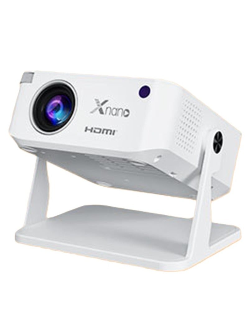Xnano Classic Mini Portable Projector Xnano HA109 Bedroom Wall Projector Home Ultra HD 720P Wireless Projection Dual Band WiFi 6 Outdoor Projector 4-Point Keystone Correction Compatible with Windows iOS Android Multiple Compatible Interfaces: HD, Audio, USB Connection - Image 1
