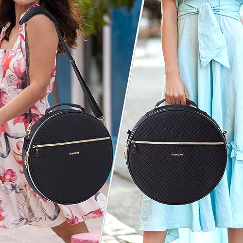 MYBAGZING | Round Embroidery Bag(Empty) - Embroidery Storage Bag -Cross Stitch Supplies Organizer with Multiple Pockets for Embroidery Kits, Cross Stitch Suppliers, Embroidery Floss (Bag Only) - Image 4