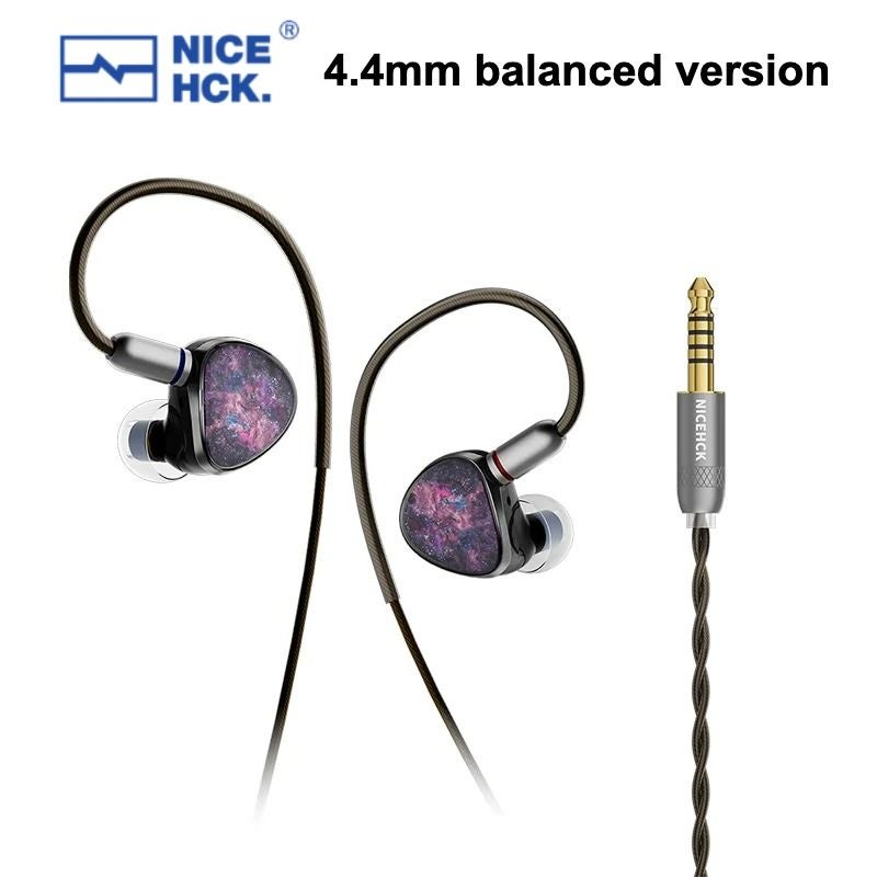 Nicehck NX8 Hybrid Wired HiFi IEM Earphones 1dd+6ba+1pzt, Detachable 2-Pin Connector, 4.4mm Balanced - Image 1