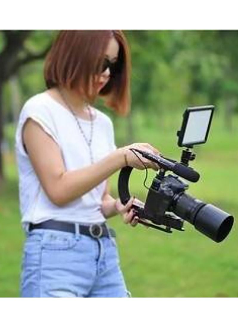 Contex AY-49U Tripod Set with LED Light Microphone Video Recording Kit - Image 5