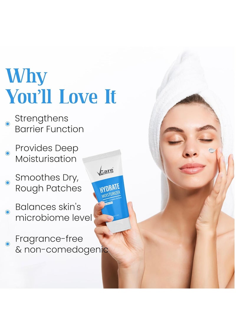 Vcare 3 In 1 Refresh .Face Wash 50G Moisturizer 50G SPF Protect Sunscreen 50G for Normal to Oily Skin Facial Kit - Image 3