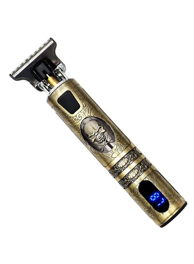 USB Rechargeable Hair trimmer Electric Haircut Kit Gold/Black - Image 3