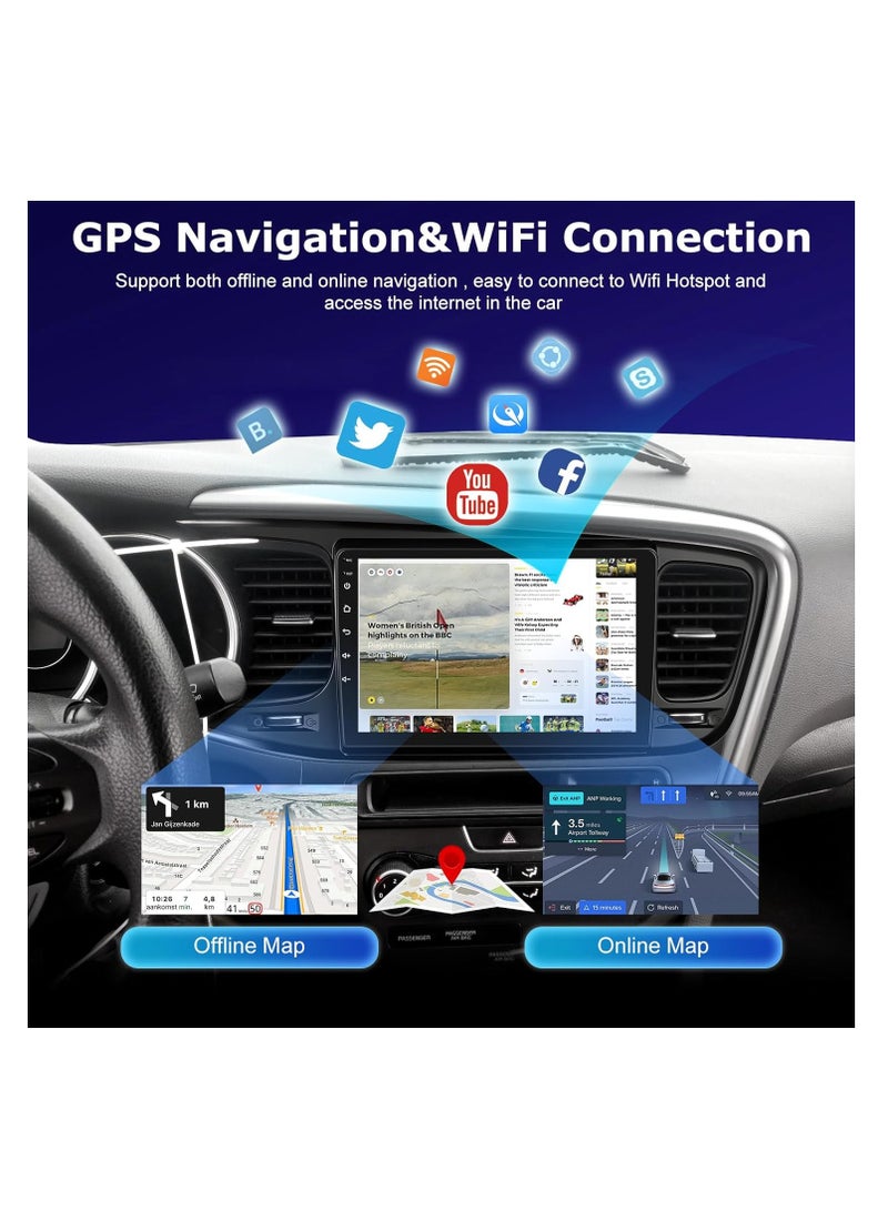 [4+64G] Car Radio for KIA Optima K5 2013-2015, 9" IPS 1280x720P Touchscreen with Wireless Carplay & Android Auto, AI DSP, Customizable Homepage, Multi-UI, SWC, and AHD Backup Camera - Image 5