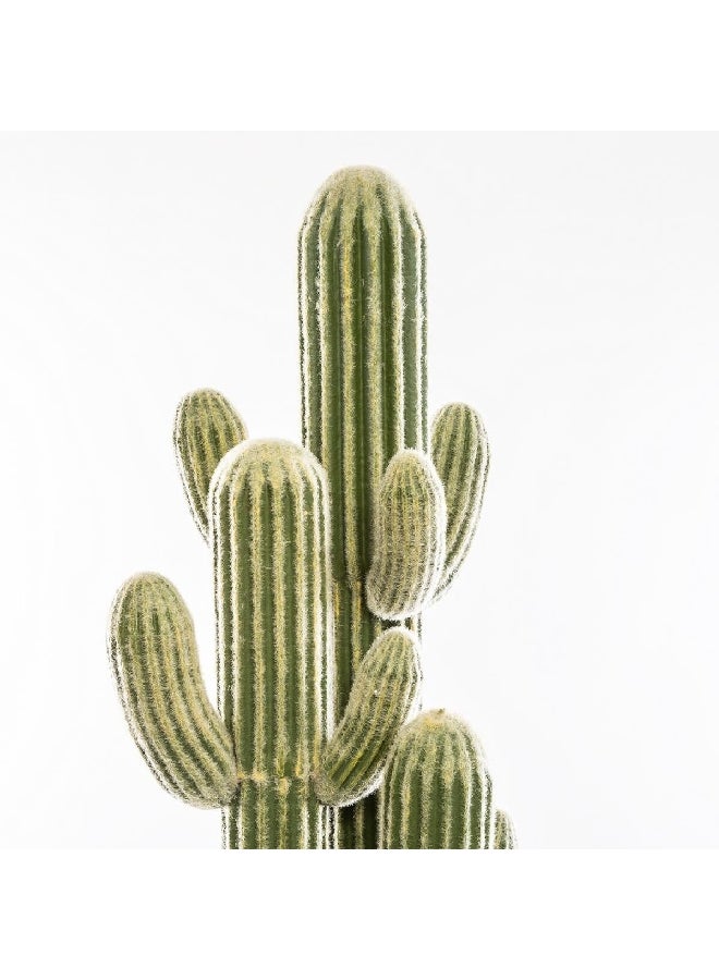 atmosphera Realistic 3-Trunk Artificial Cactus Plant with Pot Light Green 148 cm 168633  - Image 2