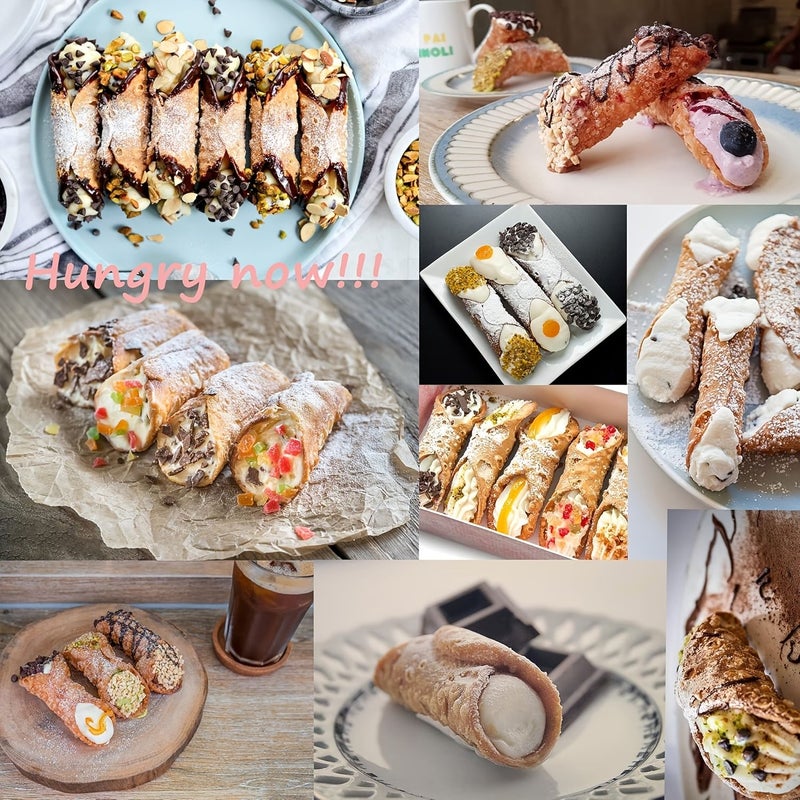12pcs Flat Mouth Straight Danish Pipe Non Stick Stainless Steel Waffle Roll Cream Cylindrical Pancake Making Tool for Traditional Dessert Bread Baking - Image 2