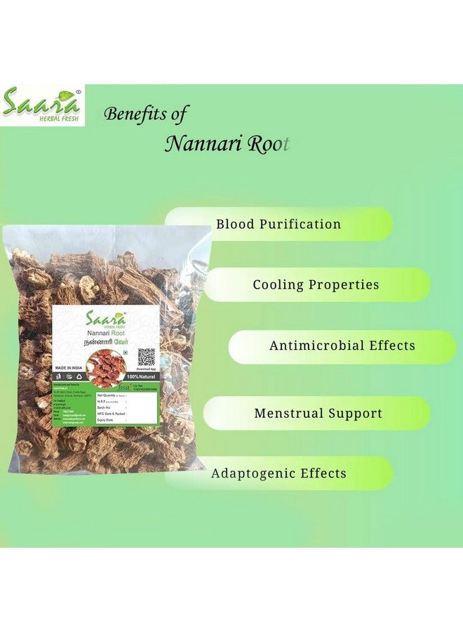 Saara HERBAL FRESH Nannari Roots 50g | Sugandhi Veru | Anantmool | Indian Sarsaparilla | Hemidesmus Indicus Roots, Natural body coolants, 50g - Image 3