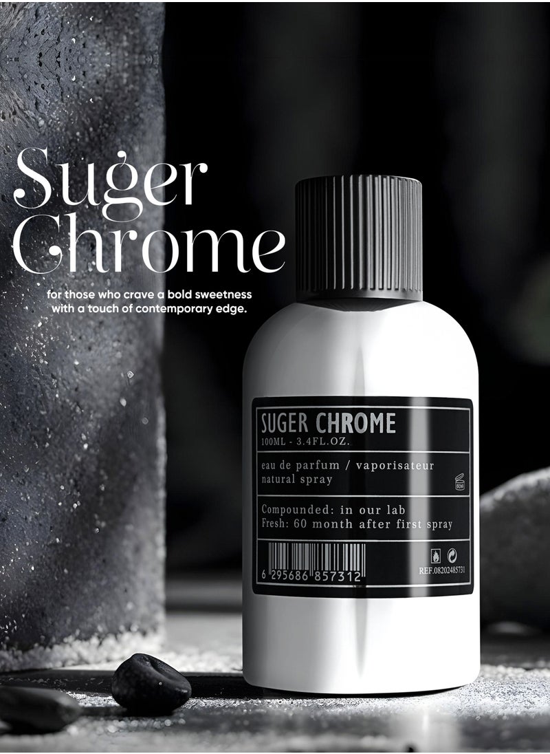 AMD Perfumes Aro Fac Suger Chrome By AMD Perfumes Men and Women Fragrance EDP 100ml  - Image 4